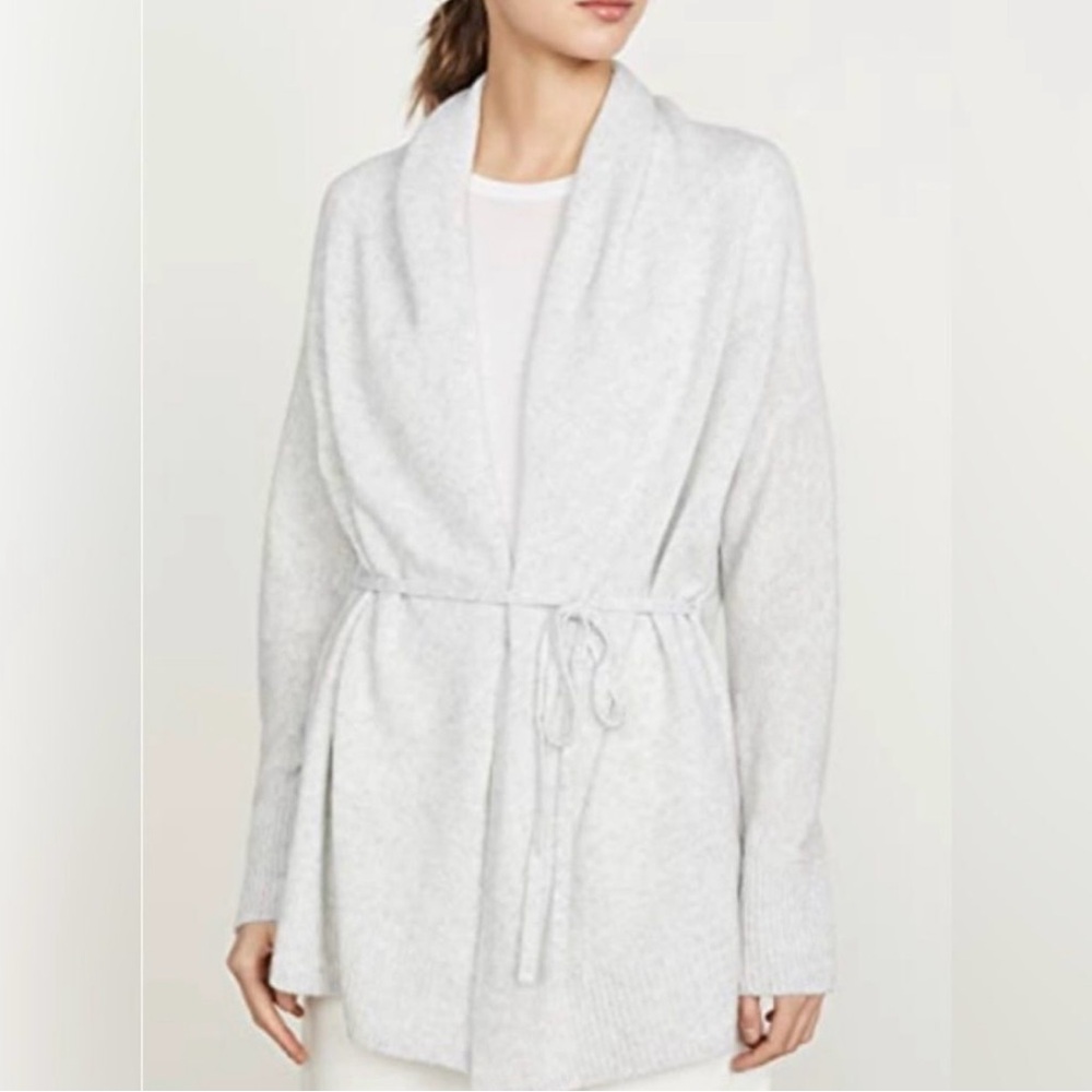 New Vince Belted Wool and Cashmere blend Cardigan